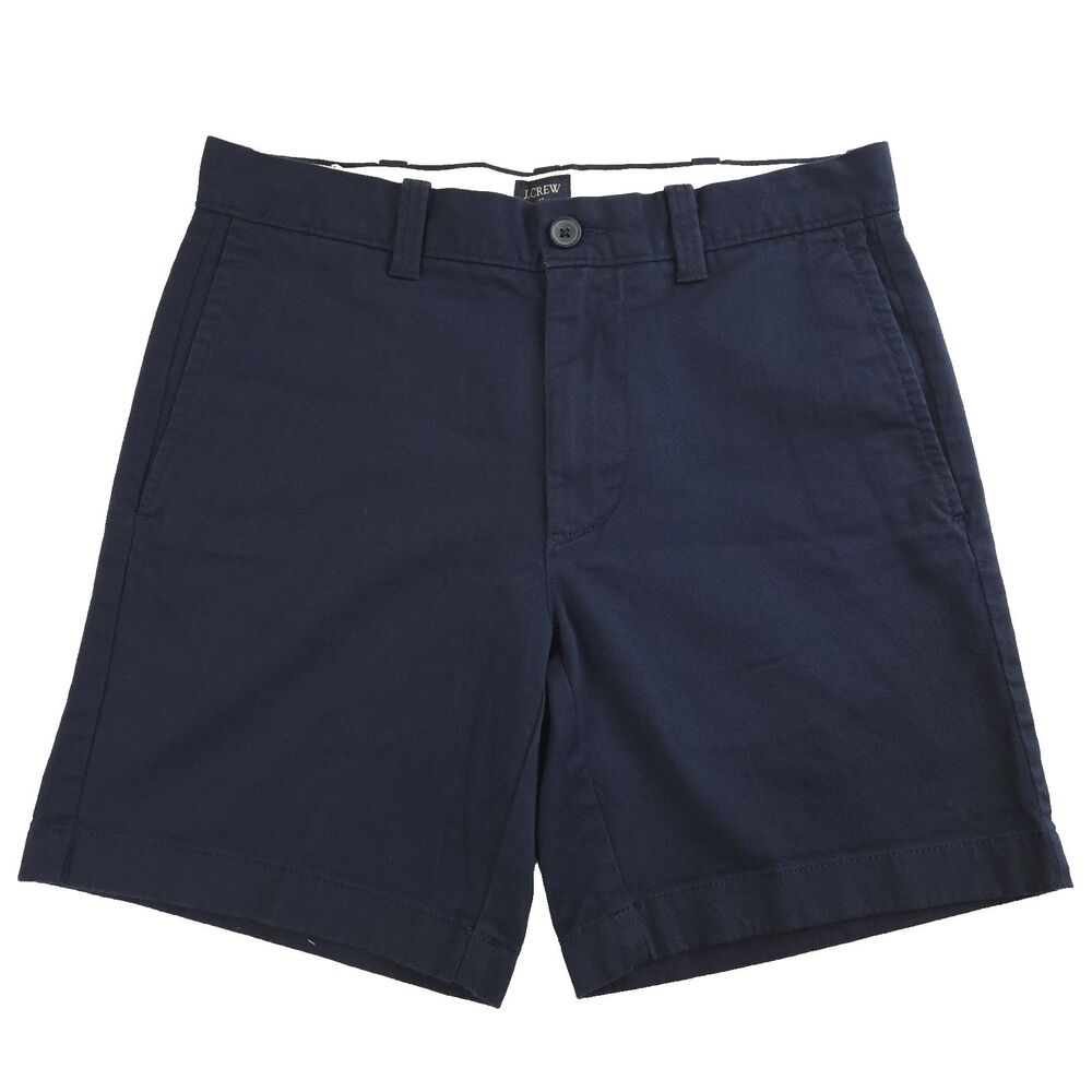 J.Crew 7"Inseam Cotton Chino Shorts Blue 29 Preppy Coastal Minimalist